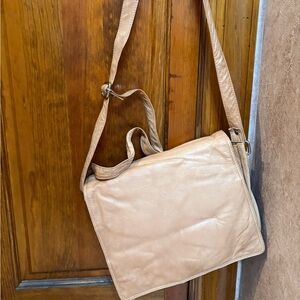 Tan Leather Crossbody Bag